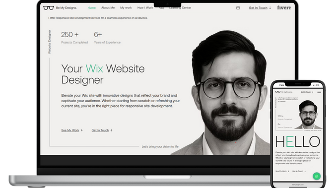 My Portfolio Website: My Portfolio Website showcases my work as a Wix website designer. I collaborate closely with clients to bring their vision to life through top-tier design, creating impactful and growth-driven results. Visit my website to explore my diverse range of client projects all in one place.