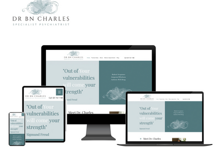 Dr BN Charles: Classic website design and development