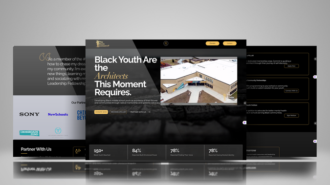 TRI: The Roots Initiative website was created to highlight a Chicago-based nonprofit focused on empowering youth and communities through education, history, and cultural awareness. The site features bold visuals, modern layouts, and storytelling elements that reflect the organization’s mission of liberation and community building. It includes program overviews, fellowship opportunities, an events calendar, and a donation portal. The design prioritizes clarity and engagement, showcasing their initiatives in a way that inspires action and partnership.
