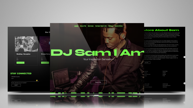 DJ-Sam-I-Am: Chi Grace Web Design Studio created a bold, high-energy Wix website for I Am Sam Productions, a professional DJ and entertainment brand serving weddings, private parties, and corporate events. The site combines vibrant visual storytelling with clear service information, an event gallery, direct inquiry options, and online booking functionality. The final design captures DJ Sam I Am’s dynamic personality while providing prospective clients with an engaging and easy-to-navigate experience that supports bookings and builds credibility.
