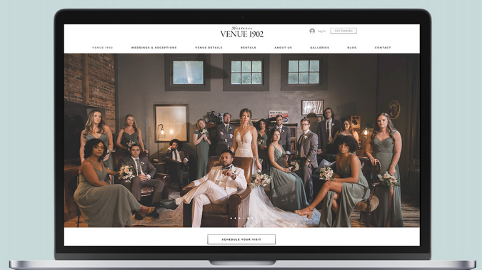 Wedding Venue: Website design