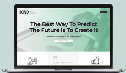  Financial Coaching: Logo Design, Wix Studio Website Design