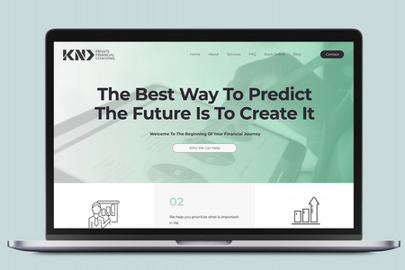  Financial Coaching: Logo Design, Wix Studio Website Design