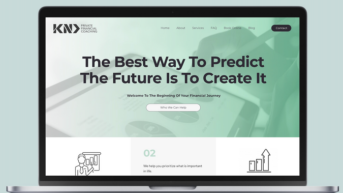  Financial Coaching: Logo Design, Wix Studio Website Design