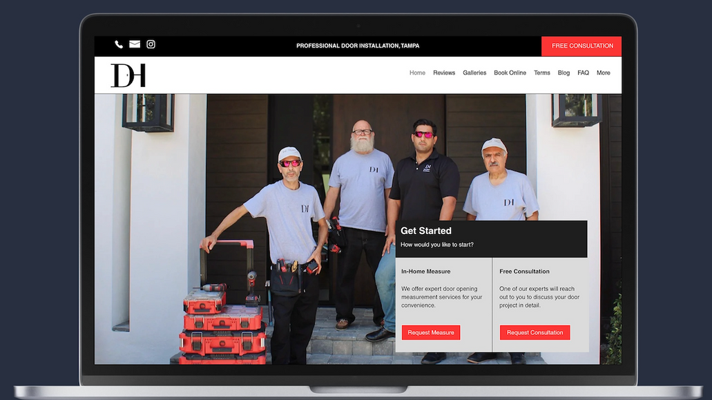 DOOR HOME LLC : Website Design