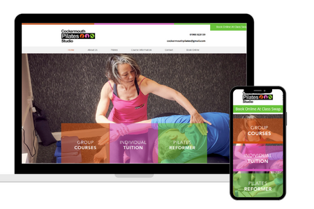 Cockermouth Pilates: Website build and launch, with ongoing maintenance support. 