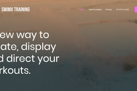 SWIMX TRAINING: Website for a swim coaching tracking software product.