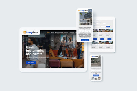 Burgstate: Burgstate is the real estate partner in the field of (business) accommodation. They go for maximum satisfaction their our clients. The rental offer ranges from office premises and catering establishments to storage spaces and retail properties. Burgstate is also the indispensable link for financing and property management.

System: Wix Studio