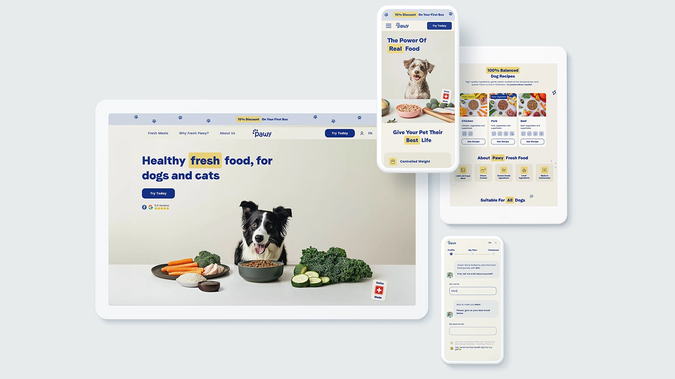 Pawy: Pawy is a Swiss company that focuses on the production and online sale of high-quality, healthy and fresh food for dogs and cats. With natural ingredients and a carefully balanced composition, Pawy ensures that your pet gets the best nutrition for a long and vital life. Thanks to innovative preparation methods and a user-friendly online shop, it is easy to spoil your four-legged friend daily with nutritious and tasty food.