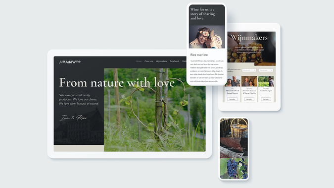 Just Add Wine: Wine is not about vocabulary but about tasting and perceiving. About feeling, experiencing and sharing. Just Add Wine has more than 50 years of experience in natural wines. They supply their wines to the better restaurants, wine bars and bistros and with great pleasure also to individual lovers.