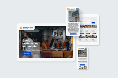 Burgstate: Burgstate is the real estate partner in the field of (business) accommodation. They go for maximum satisfaction their our clients. The rental offer ranges from office premises and catering establishments to storage spaces and retail properties. Burgstate is also the indispensable link for financing and property management.