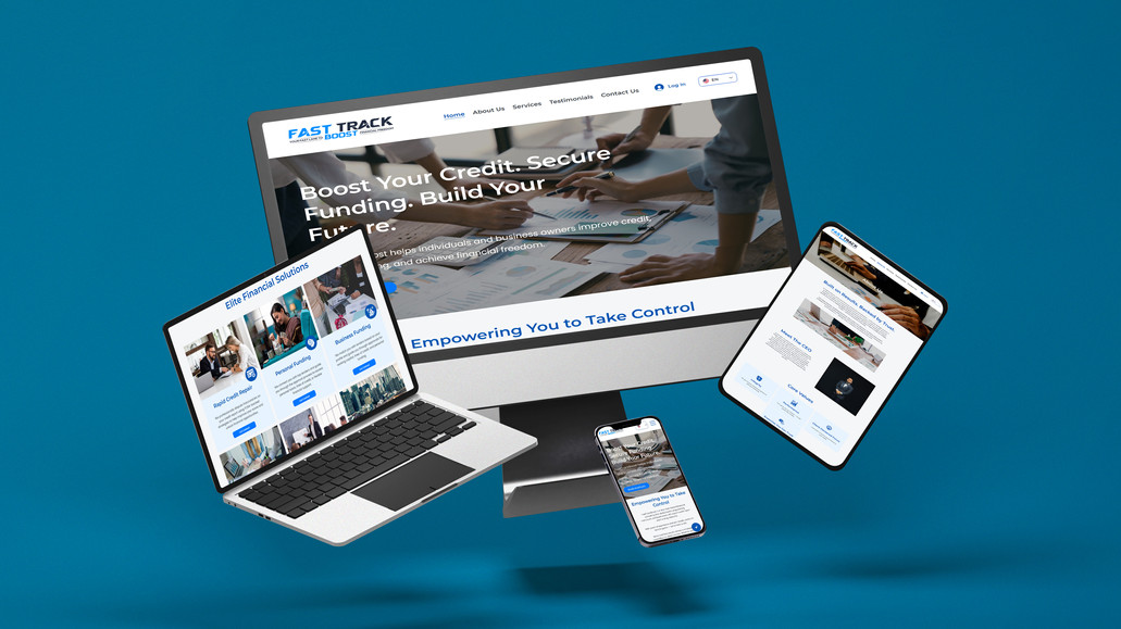 Fasttrack: Developed a professional, responsive website for a business credit and funding solutions company, showcasing services, resources, and client-focused sections designed to build credibility and drive inquiries.