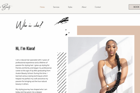 K. Symone Beauty: Kiara needed a new booking website to showcase her community-driven brand and give her customers a seamless experience.