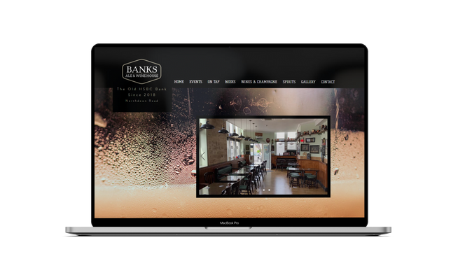 Banks Margate: A gorgeous Ale and Wine House looking to advertise their events, drinks and social gatherings. We spent a lot of time on site to get a feel of the pub, meet the landlords and locals to get a real feel for the business.
We now manage their events, social media pages and bookings.