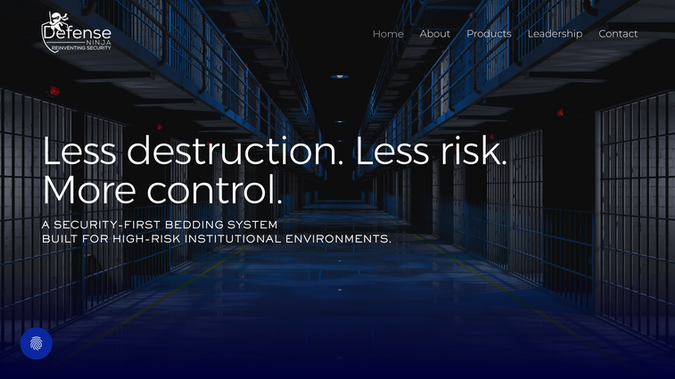 Defense Ninja: A system-driven website created for a security-focused institutional product. The platform highlights durability, safety, and operational efficiency. Technical features are presented in a clear and structured way. The design prioritizes function over aesthetics. The final outcome supports decision-making for institutional buyers.