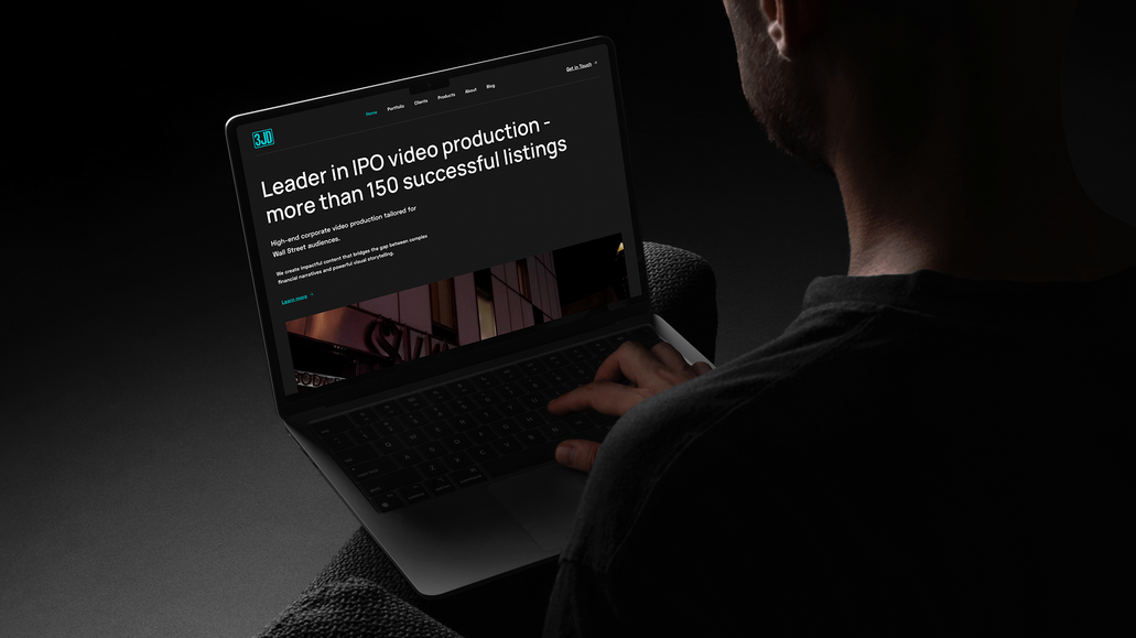 3jaze: New website built on Wix Studio for a high-end corporate video production company, tailored specifically for Wall Street audiences