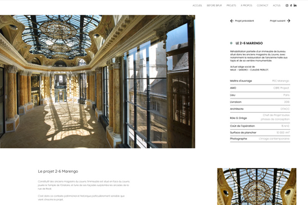 Bifuroctobre: Conception du site de Guillaume Drège, architecte