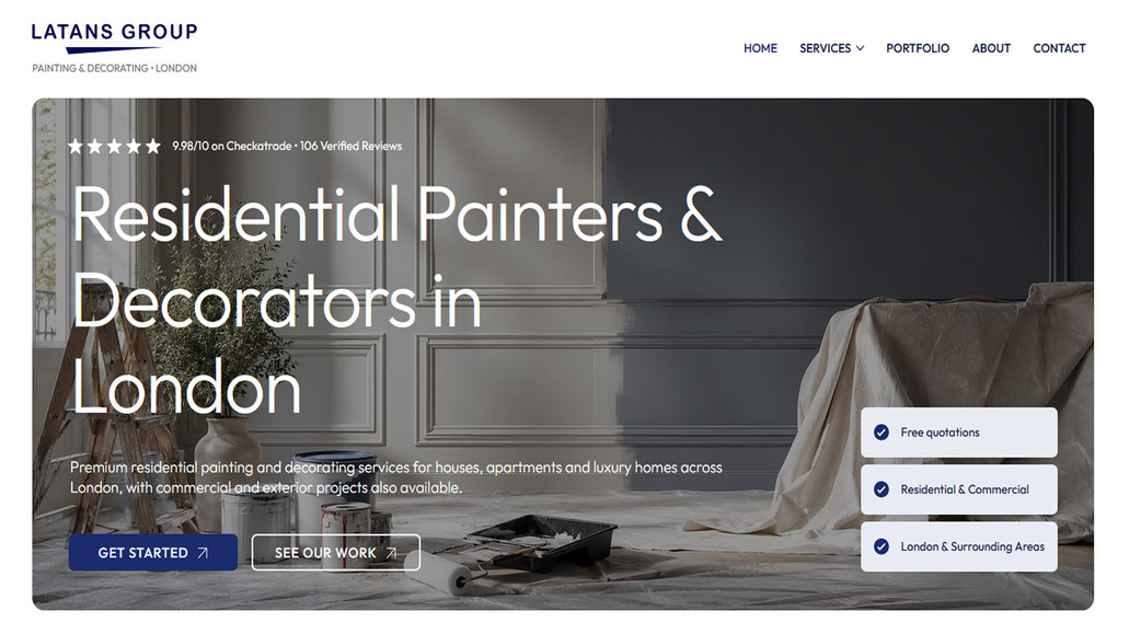 Latans Group: The website was rebuilt in Wix Studio while preserving existing content and significantly improving the overall structure. Service pages, navigation, metadata, and content organization were redesigned, while SEO/GEO best practices and AI assistant integration were incorporated to support future growth and customer communication.
