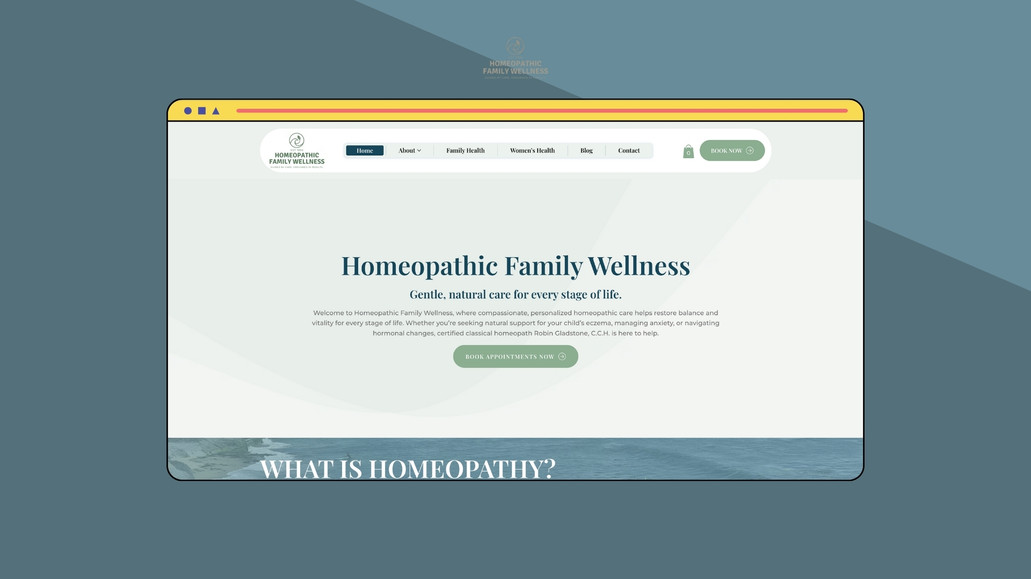 Homeopathic Family Wellness: We delivered a full custom website for Homeopathic Family Wellness, including responsive design, original logo creation, and professional copywriting. The site was crafted to reflect the practice’s values, clearly communicate services, and provide an engaging user experience across all devices.