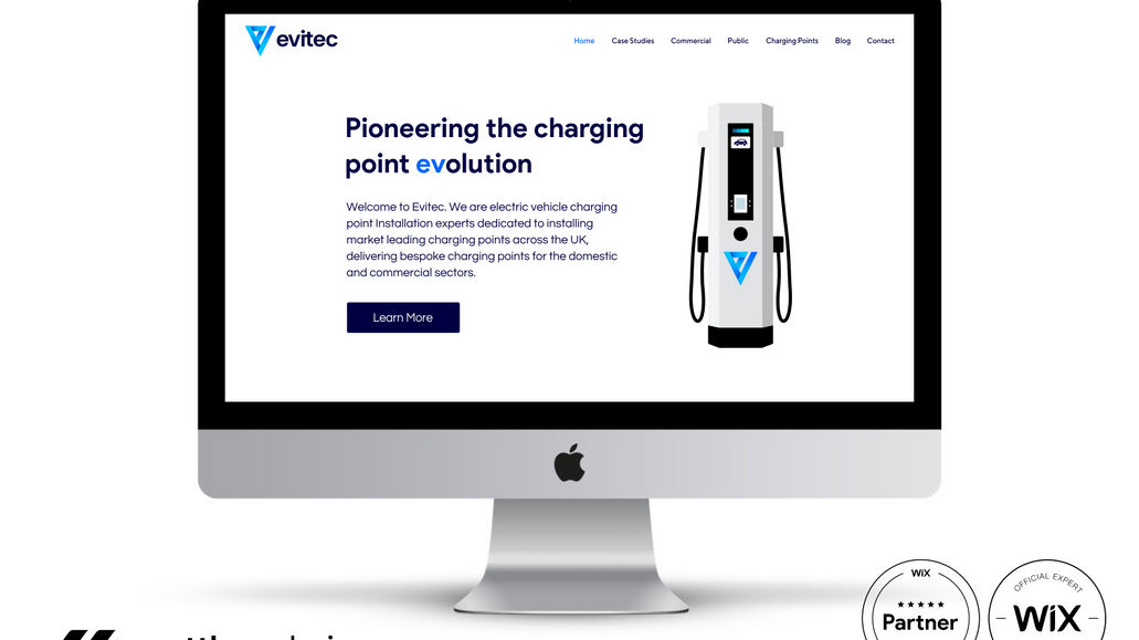 Evitec: Logo and website design (including all custom graphics for website).