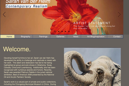 Sarah van der Helm, Fine Art: Website Design and SEO for Sarah van der Helm, Fine Artist in Denver, CO.
