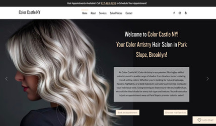 Color Castle NewYork: Redesign Wix Website - update branding, imagery, overall look and feel. Optimize for user experience, desktop, mobile devices and search engines.
