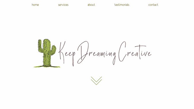 KeepDreamingCreative: Website and Logo Design