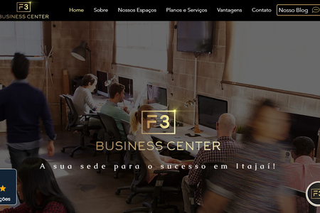 F3 Business Center - Coworking em Itajaí: SEO Completo, design de logo e site!