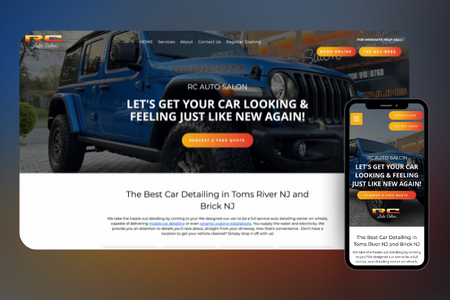 RC Auto Salon: Complete website design for RC Auto Salon
