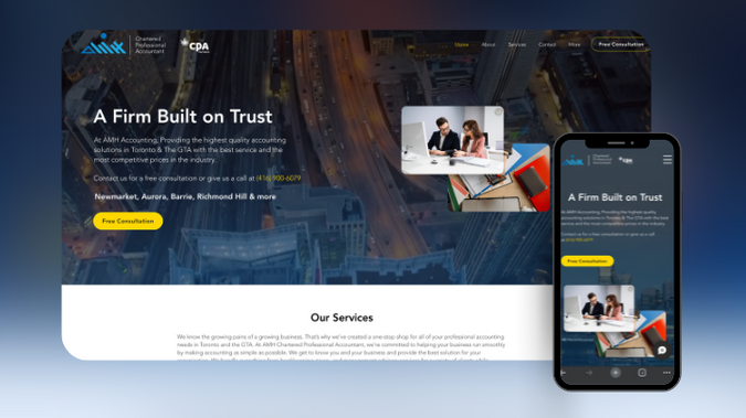 AMH Taxes : AMH Accounting is a modern and user-friendly website, updated and redesigned by Brand Vision to create the best conversion rate.