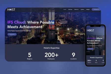 Hoist: Hoist's website design and development project involved creating a modern and user-friendly website for the company. The goal was to improve the overall user experience and showcase the company's products and services in a clear and concise manner.