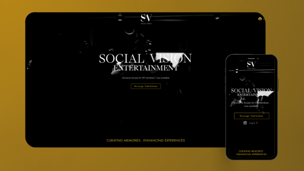 Social Vision: Social Vision's website design and branding were meticulously crafted to create a cohesive and visually stunning online presence that accurately reflects their mission and values. The branding exudes a sense of luxury, showcasing their events.