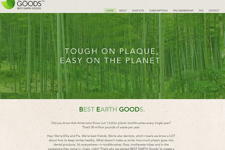 Best Earth Goods: Website design, support
