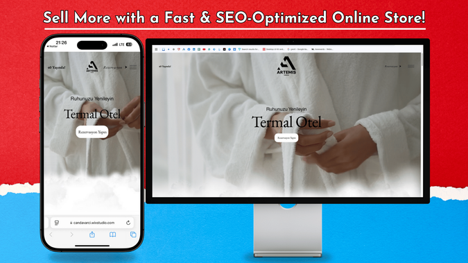 Artemis Termal Otel: The website designed for Artemis Thermal Hotel was created to offer guests a seamless booking and exploration experience. Tailored to the boutique thermal hotel concept, this platform provides a modern and user-friendly structure to best showcase the hotel’s services.

Key Features:

Mobile & Tablet Compatibility: A responsive design ensuring smooth navigation on all devices.
Booking Integration: A quick and hassle-free room reservation system.
Speed & Performance Optimization: Optimized images and coding structure for fast-loading pages.
SEO & Digital Marketing Optimization: SEO-friendly structure to boost the hotel’s ranking on Google.
Visual Appeal: Professional hotel photography and dynamic content to attract visitors.
Secure Infrastructure: SSL certification for safe transactions and user data protection.
With this project, Artemis Thermal Hotel has gained a stronger digital presence, providing its guests with a flawless online experience.