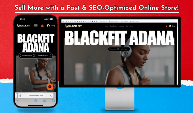 Black Fit Adana: The UX/UI Responsive design we developed for Black Fit Adana brings the modern gym experience to the digital world. Designed to provide members with easy access to the gym, this platform features an intuitive interface and interactive capabilities.

Key Features:

Mobile & Tablet Compatibility: Seamless usage on all devices with a responsive design.
Membership Management: A user-friendly panel for easy account creation and management.
Online Store: E-commerce integration for selling sports equipment and additional services.
Speed & Performance Optimization: Optimized coding for fast-loading pages.
SEO & Digital Marketing Optimization: SEO-friendly structure for better ranking on Google.
Modern & Dynamic Design: An energetic user experience aligned with the sports and fitness theme.
With this project, Black Fit Adana enhances its digital presence, offering its members a top-tier online experience while strengthening its brand identity.