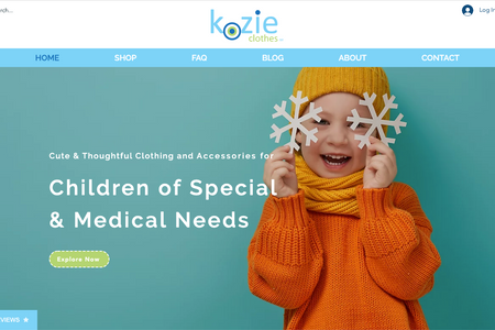 Kozie Clothes: Clothing for children of special needs