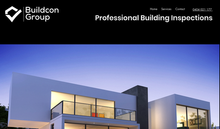 Buildcon Group: Basic website landing page - I added an extra page as a bonus for my client to elaborate more on their services.