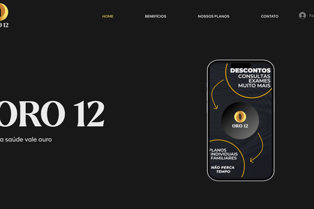 Oro 12: Health Card Solution with online payments. It has a complex database, customer area, and Velo effects.