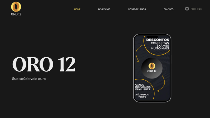 Oro 12: Health Card Solution with online payments. It has a complex database, customer area, and Velo effects.