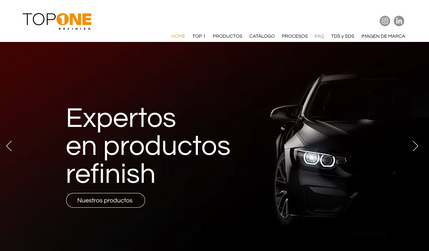 Top1refinish: Diseño web