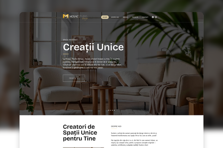 Mosaic Studio Design: Project includes Web Design & Development on Wix and Logo Design.