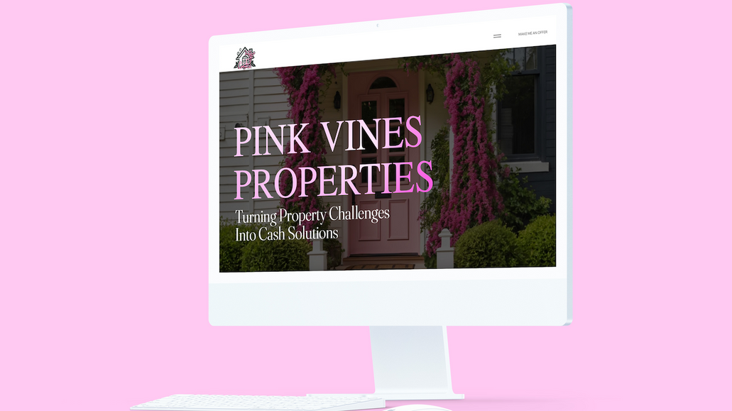 Pink Vines Properties: The PinkVines Properties website design presents a clean, professional layout tailored for a real estate solutions business. The homepage features a prominent hero image and a clear call-to-action that directs visitors toward getting a fast, fair cash offer for their property. The site’s navigation is straightforward, allowing users to quickly access key sections such as property listings, the home-selling process, and contact information. The design uses neutral colors and simple typography to convey trust and professionalism. With a focus on usability, the site ensures potential clients can easily learn about the services offered and get in touch for assistance. Additionally, the responsive design ensures smooth browsing across devices.