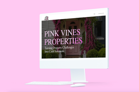 Pink Vines Properties: The PinkVines Properties website design presents a clean, professional layout tailored for a real estate solutions business. The homepage features a prominent hero image and a clear call-to-action that directs visitors toward getting a fast, fair cash offer for their property. The site’s navigation is straightforward, allowing users to quickly access key sections such as property listings, the home-selling process, and contact information. The design uses neutral colors and simple typography to convey trust and professionalism. With a focus on usability, the site ensures potential clients can easily learn about the services offered and get in touch for assistance. Additionally, the responsive design ensures smooth browsing across devices.