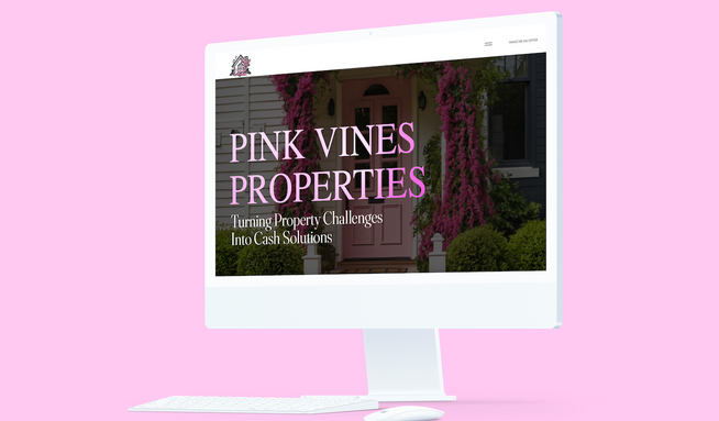 Pink Vines Properties: The PinkVines Properties website design presents a clean, professional layout tailored for a real estate solutions business. The homepage features a prominent hero image and a clear call-to-action that directs visitors toward getting a fast, fair cash offer for their property. The site’s navigation is straightforward, allowing users to quickly access key sections such as property listings, the home-selling process, and contact information. The design uses neutral colors and simple typography to convey trust and professionalism. With a focus on usability, the site ensures potential clients can easily learn about the services offered and get in touch for assistance. Additionally, the responsive design ensures smooth browsing across devices.