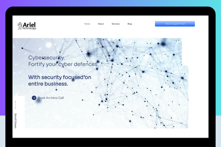 Ariel Technology : Branding & Website Completed by MX Web Design 