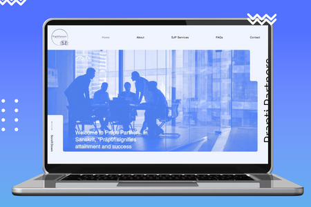 Prapti Partners: Website & Branding done by MX Web Design