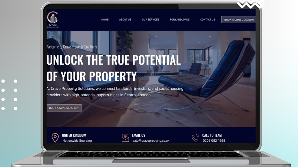 Crave Property: Branding & Website Created by the MX Web Design team 
