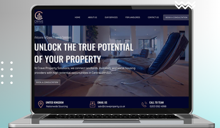Crave Property: Branding & Website Created by the MX Web Design team 