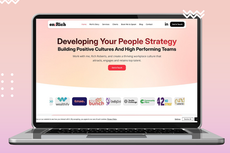 Enrich HR : Custom build on Wix Studio for Enrich HR. Branding also included 