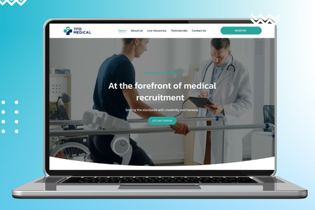 TFO Recruitment: TFO Recruitment - Branding & Website by Max at MX Web Design. Custom build, not from a template. 
